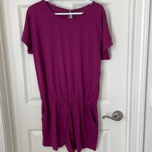 Summer Short Sleeve Jumpsuit Romper with Pockets